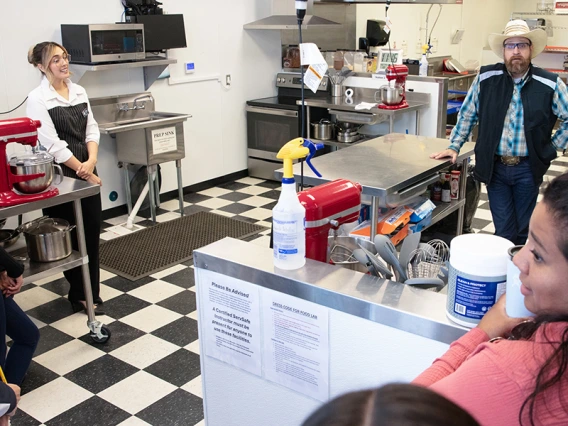 tour of industrial kitchen